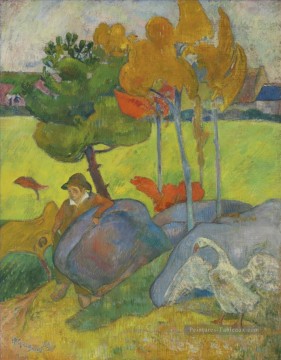PETIT BRETON a LOIE Paul Gauguin Peinture à l'huile